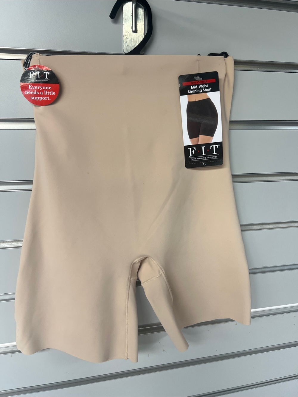 Mid-Waist Shaping Shorts in Nude